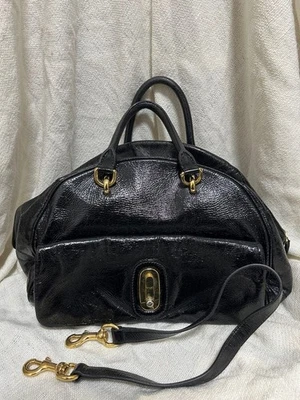 DOLCE&GABBANA Shoulder Hand Bag Black Leather Small Purse Vintage Authentic - image 1 of 4