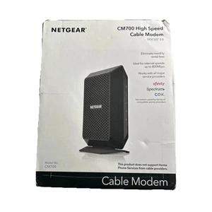 NETGEAR CM700 High Speed Cable Modem Black - New In Box Free Shipping - Picture 1 of 7
