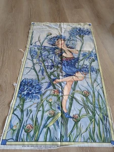 Fabric-cornflower FAIRIES PANEL-23" x 44" Michael Miller-DC3937 Cicely Mary - Picture 1 of 5