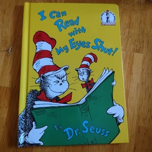 I Can Read With My Eyes Shut Dr Seuss Book Club Edition Hardcover 2009 - Picture 1 of 5