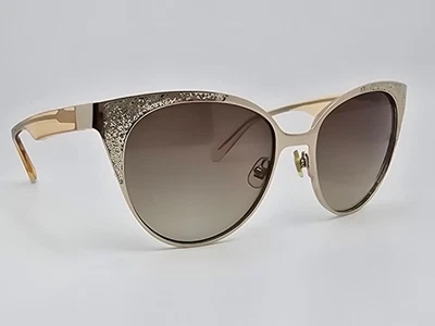 Gafas de sol Kate Spade Marietta doradas brillantes marco melocotón marrón degradado ojo de gato Foto 1 de 4