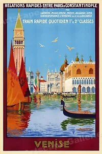 1921 Travel Poster - Venise - Venice Italy Vintage Style Travel Poster - 24x36 - Picture 1 of 3