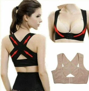 Adjustable Shoulder Back Posture Corrector Bra Support Push Up - Picture 1 of 6