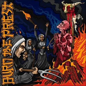 LAMB OF GOD Burn the Priest BANNER 3x3 Ft Fabric Poster Tapestry Flag album art - Picture 1 of 3