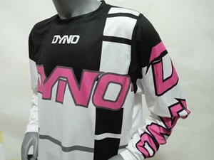 DYNO BIKE JERSEY DISEÑO CLÁSICO BMX JERSEY CARRERA BICICLETA CAMISA NEGRO ROSA TALLA XL - Imagen 1 de 5