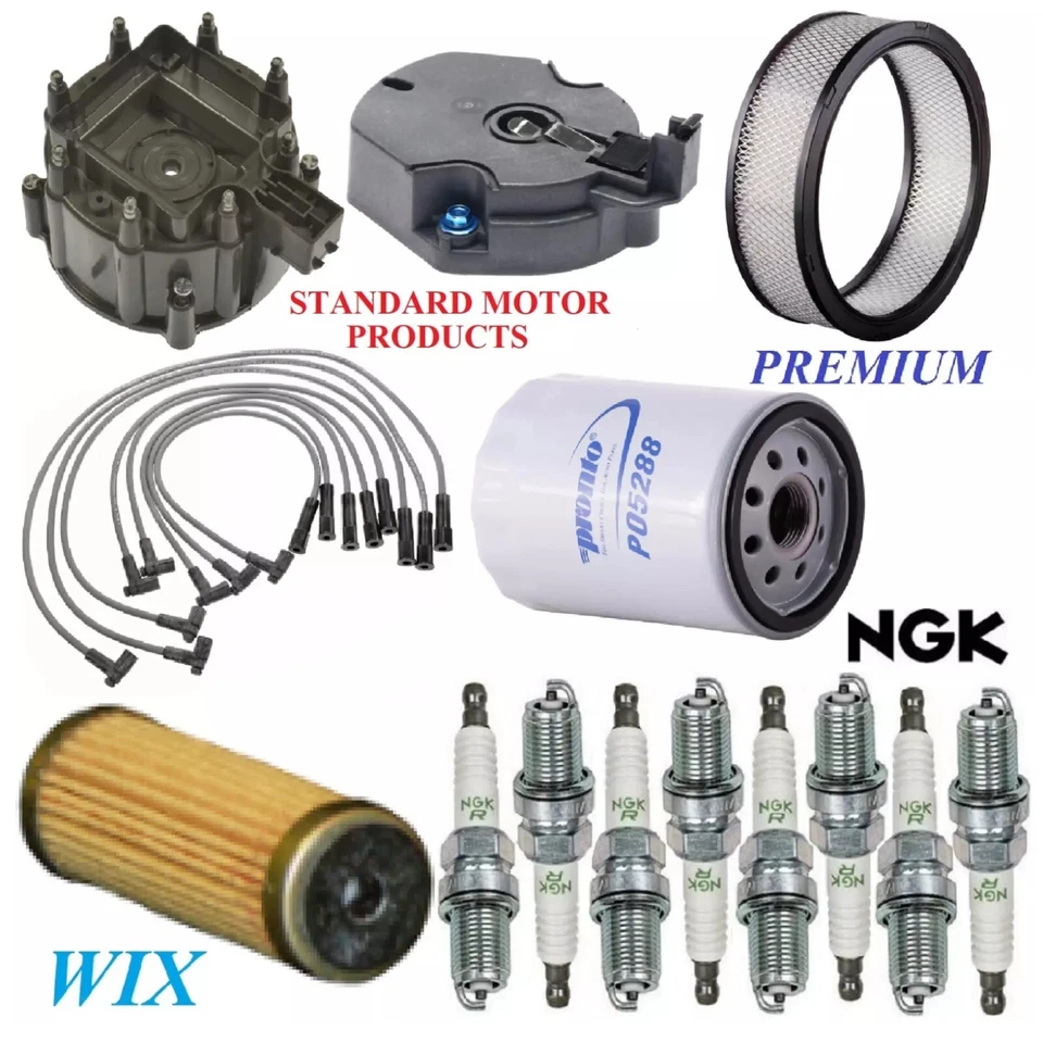 Настройка комплект фильтров крышка ротора провода вилки для OLDSMOBILE DELTA 88 5,7 л; газ 1980 - Изображение 1 из 1