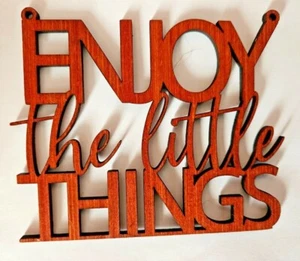 Inspirational quote wall hanging, sign, motivational, enjoy things, home gift - Picture 1 of 1