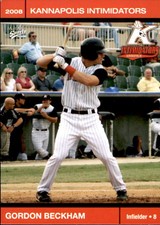 2008 Kannapolis Intimidators 2nd Half Multi-Ad #1 Gordon Beckham Atlanta Georgia