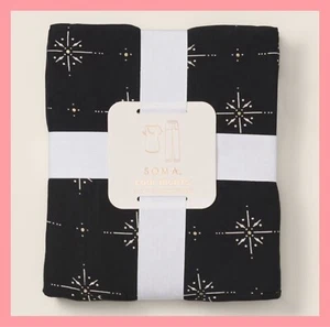 New SOMA COOL NIGHTS Pajama Set Pants & Top Winter Wonder Black Size XS - Picture 1 of 5