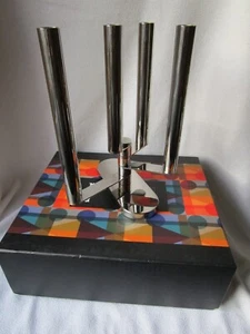 Sambonet Kerzenständer Domus variabel für 4 Kerzen 31cm Edelstahl Design OVP Top - Picture 1 of 14