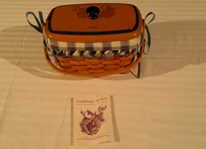 Longaberger Dresden Ohio 1996 Tour Basket II mit Deckel und Liner - Bild 1 von 11