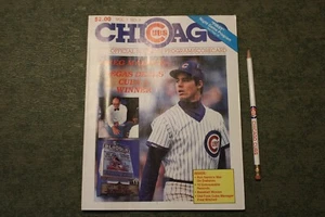 1988 Chicago Cubs Scorebook Greg Maddux Cover - Picture 1 of 7