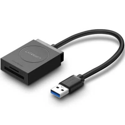 Lettore di Schede SD/Micro SD a USB 3.0, Lettore di Schede Ugreen Nero - Immagine 1 di 4