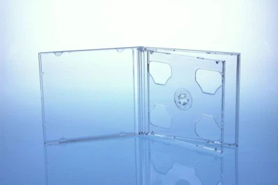 SAUERWALD 20 CD/DVD Hüllen / 2er 2fach Jewelcase für 2 Disc / glasklar transparent