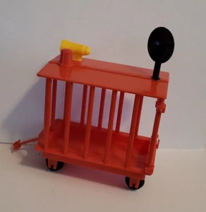 McDONALD'S Remco 1976 McDONALDLAND Playset JAIL CAGE Orange TRAIN CAR Complete - Picture 1 of 6