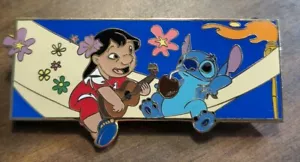 Disney Auctions Lilo Stitch Group Jumbo Pin LE 100 - Picture 1 of 6