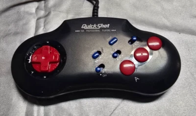 QUICKSHOT OS-183 Controller Gamepad W/ Slow motion & Turbo for Sega Genesis - Image 1 of 2