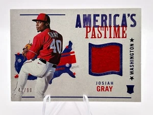 JOSIAH GRAY 2022 PANINI CHRONICLES AMERICAS PASTIME RELIC 47/99 #APS-JG JC - Picture 1 of 2
