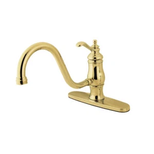 Kingston Brass KS1572TLLS Heritage Rubinetto da cucina manico singolo 8" senza spruzzatore - Foto 1 di 3