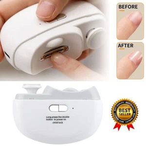 Safety Electric Nail Clipper Automatic Thick Nails Trimmer Professional Tool US - Picture 1 of 23