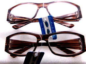 2 Bifocal Reading Glasess Thick frame reader Power +3.75 Retro vintage Men Women - Picture 1 of 5