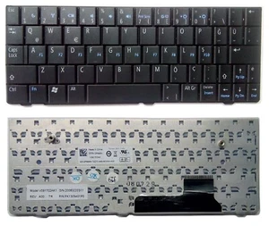 QWERTY TURKISH keyboard DELL Inspiron 910 Mini 9 910 Vostro A90 /DE29-TUR - Picture 1 of 3