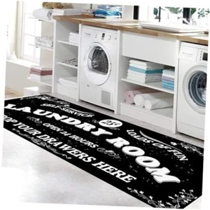  Laundry Room Rug Runner Stylish Non-Slip Laundry Room Rug 20"x47", Versatile,  - Picture 1 of 8