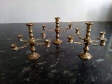 Vintage Miniature  Brass Candlestick Candelabra's
