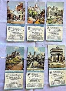 Vintage 1951 Calendar Blotters Blotter Azusa Ca Qty of 6 - Picture 1 of 4