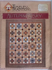 Timeless Traditions Pieced Quilt Pattern 10070 Autumn Sky 67 x 80 Norma Whaley - Picture 1 of 2