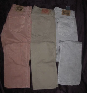 Usado en excelente estado! JEANS VAQUEROS DENIM Levis 504 514 Color con 32 L 34 Gris Socorro Óxido; W 33 L 32 Bronceado - Imagen 1 de 11