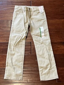 Wonder Nation Beige Girls 7 Adjustable Stretch Waist School Uniform Pants NWT - Picture 1 of 10