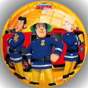 Tortenaufleger Geburtstag Party Tortenbild Fondant  Oblate Feuerwehrmann Sam P57 - Bild 1 von 1