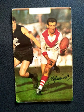 MOBIL FOOTY PHOTOS 1966 JOHN HERIOT SOUTH MELBOURNE  AUSTRALIAN RULES