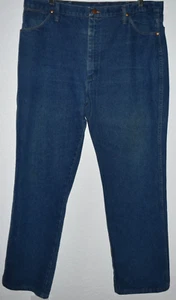 Wrangler Men Jeans 40x32 Western Straight Leg 40 x 32 5-pocket Blue 100% Cotton - Picture 1 of 20