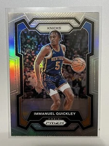 2023-24 Panini Prizm Immanuel Quickley Silver Prizm #33 NY Knicks - Bild 1 von 2