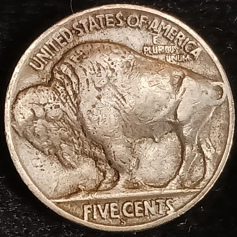 1927-S San Francisco Buffalo Nickel 5 Cents-Scarcer Date! ~ XF+ Cover