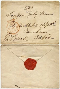 GB 1839 HOUSE of LORDS SEAL on ENV + PARLIAMENTARY CROWNED FREE J.W BIRCH SIGNED - Picture 1 of 1