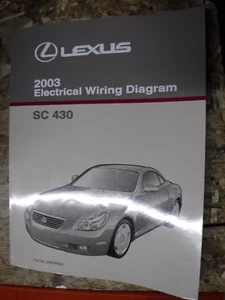 2003 LEXUS SC 430 ORIGINAL FACTORY ELECTRICAL WIRING DIAGRAMS MANUAL SERVICE - Picture 1 of 5