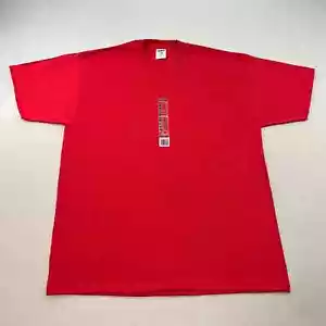 Vintage Red T-Shirt Adult XL Jerzees Basic Heavyweight Cotton Blend Blank NWT - Picture 1 of 9