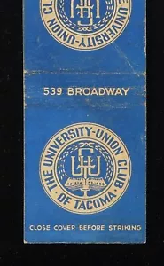 1940s The University-Union Club of Tacoma 539 Broadway Tacoma WA Pierce Co MB - Imagen 1 de 2