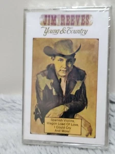 Jim Reeves - Young & Country - Cassette Tape 1985 NIP - Picture 1 of 5