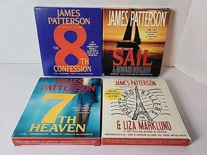 James Patterson Audiobook CD Lot- Sail, Postcard Killers, 7th Heaven & 8th Confe - Picture 1 of 5