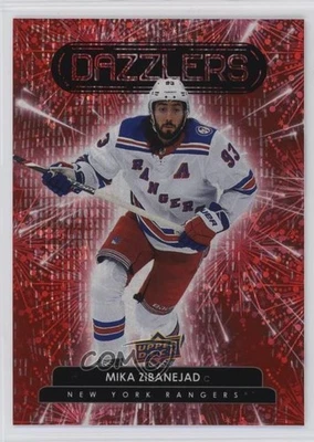 2022-23 Upper Deck Series 1 Dazzlers Red Mika Zibanejad #DZ-45 - Image 1 of 2