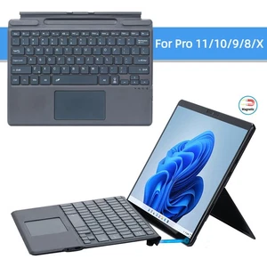 Wireless Bluetooth Keyboard with Trackpad for Surface Pro 11/10/9/8/X - Black - Picture 1 of 8