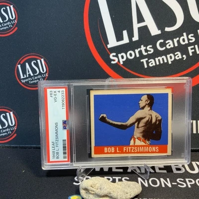 1948 Leaf - Bob Fitzsimmons #63 PSA 4 - Image 1 of 3