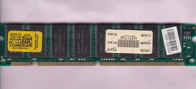 256MB PC-133 HYNIX SDHY32M64168-H 256-133-DU DESKTOP RAM Memory STICK PC133 SDR - Image 1 of 2