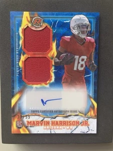 MARVIN HARRISON Jr AUTO/RC 32/99 2024 Topps Resurgence BLUE Ignite Patch Hot! - Picture 1 of 7