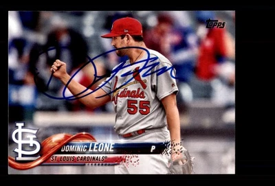 Signed Baseball Card Auto Dominic Leone 2018 Topps #US223 St. Louis Cardinals - Image 1 of 2