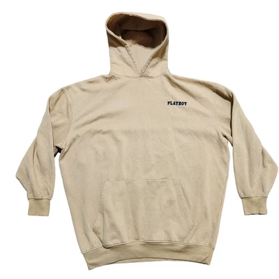 Playboy Hoodie L Adult Double Sided Graphic Hugh Hefner Lifestyle Sweatshirt - Image 1 of 4